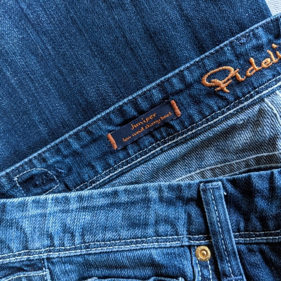 🇺🇸 Fidelity Japanese Denim Skinny Boot Jeans Made In USA - Picture 6 of 8